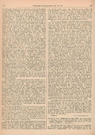 444-447 [Rezension] Altheim, Franz, Niedergang der alten Welt