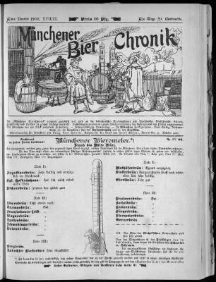 Münchener Bier-Chronik. 1906
