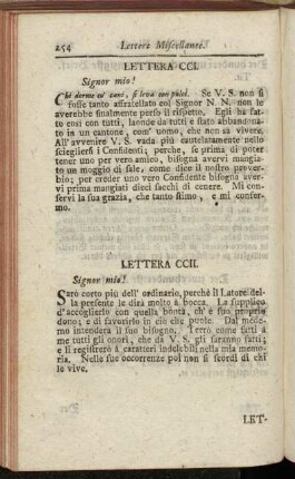 Lettera CCI. - Der zweyhundert und zwanzigste Brief