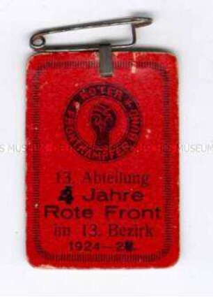 RFB (Roter Frontkämpferbund), 4 Jahre Rote Front