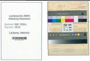 Entnazifizierung Melchior Lackamp , geb. 25.01.1903 (Beamter)