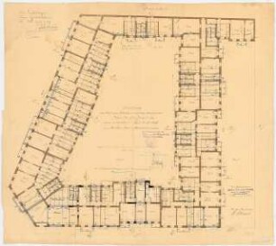 Siedlung Haeselerstraße, Berlin-Charlottenburg: Block 12, Haeselerstraße 24-28/Soorstraße 77-79: Grundriss EG 1:100
