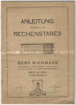 Bedienungsanleitung für Rechenstäbe