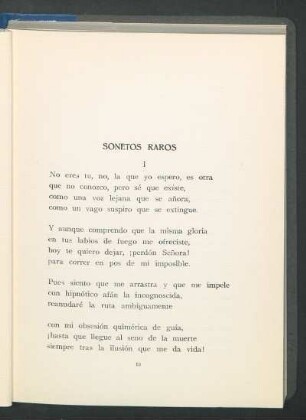 Sonetos raros