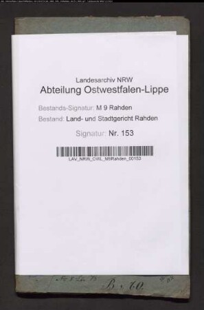 Erblasser: Brammeier, Johann Christoph:
