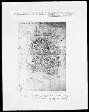 Weißenburg am Sand, Stadtplan