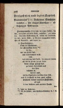 Dreizehntes und leztes Kapitel. Porevtonnesos...