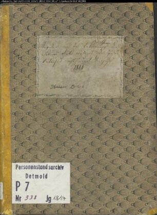 Zivilstandsregister der Mairie Lembeck (Geburten 1814). (Gemeinde: Lembeck, Kreis Recklinghausen)