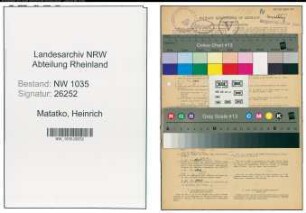 Entnazifizierung Heinrich Matatko , geb. 25.05.1909 (Bautechniker)