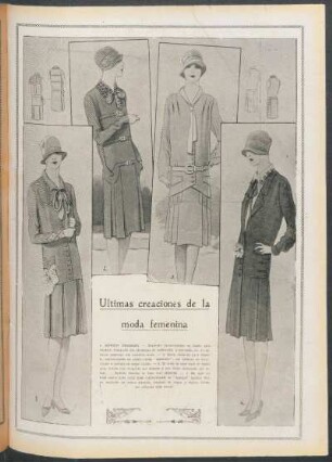 Últimas creaciones de la moda femenina