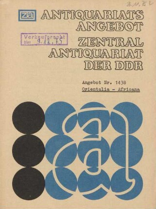 Nr. 1438: Orientalia-Africana