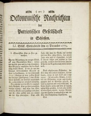 LI. Stück. Sonnabends den 18 December. 1779.