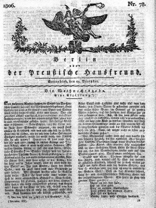Nr. 78., 27. December 1806