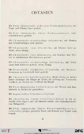 Ostasien (Nr. 274-313)