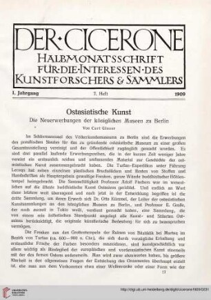 1: Ostasiatische Kunst : die Neuerwerbungen der königlichen Museen zu Berlin