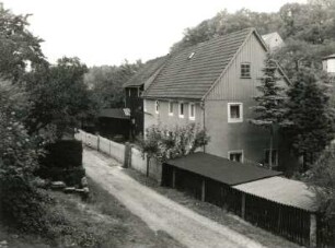 Königsbrück-Gräfenhain, Hintere Gasse 1. Wohnhaus (1. H. 19. Jh.)