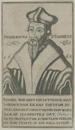 Bildnis des Friedrich Staphilus