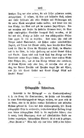 Pädagogische Aphorismen