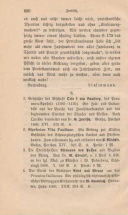 690-695 [Rezension] Juritsch, Georg, Geschichte des Bischofs Otto I. von Bamberg, des Pommern-Apostels