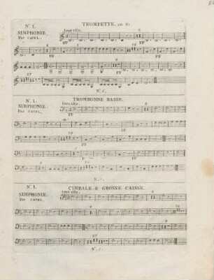 Trompette. en Fa, Trombonne Basse, Cimbale & Grosse Caisse