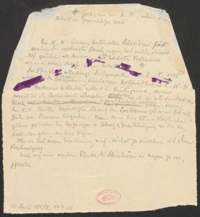 Brief an Ludwig Strecker <senior> und B. Schott's Söhne : 01.12.1923