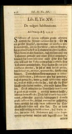 Tit. XV. De vulgari Substitutione.
