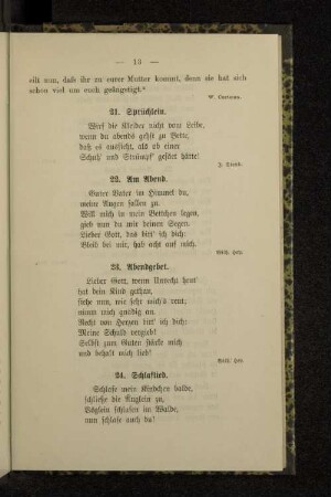 21. Sprüchlein.