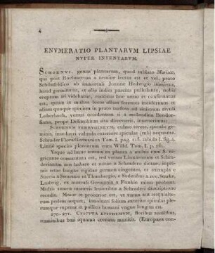 Enumeratio Plantarum Lipsiae Nuper Inventarum.