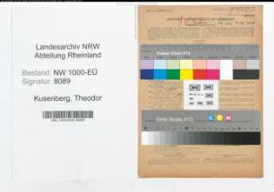 Entnazifizierung Theodor Kusenberg, geb. 20.07.1905 (Studienrat)