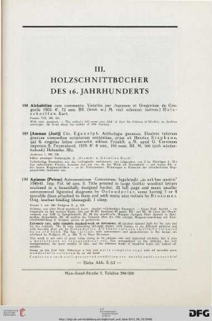 III Holzschnittbücher des 16. Jahrhunderts