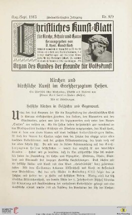 Nr. 8/9 (Aug./Sept. 1913)