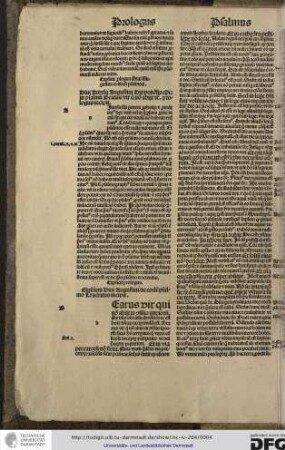 Eiusdem divi Augustini de eodem psalmo tractatus incipit.