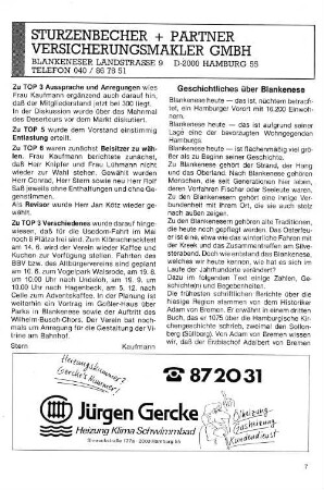 Geschichtliches über Blankenese