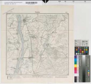 1685 Sandau, topographische Karte