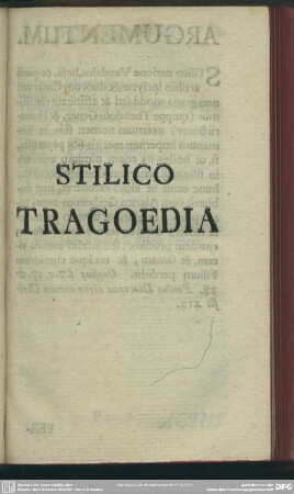 Stilico Tragoedia