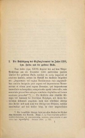 Der Abt von Fulda als Erzkanzler der Kaiserin
