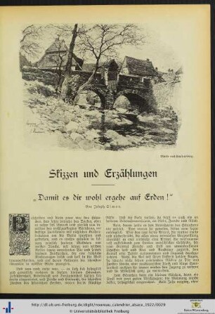 “Damit es dir wohl ergehe auf Erden!“