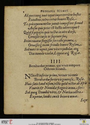 IIII. Bernhardus primus, qui vixit tempore Othonis secundi