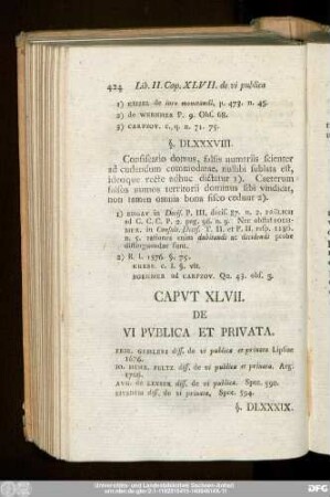 Caput XLVII. De Vi Publica Et Privata.