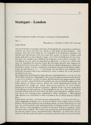 29-41, Stuttgart - London