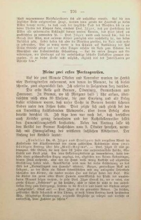 Meine zwei ersten Vortragsreisen