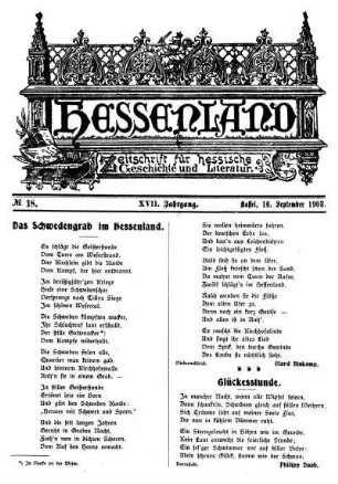 No. 18, 16. September 1903