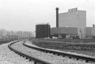Inbetriebnahme eines neuen Industriegleisabschnitts zwischen dem Bahnhof Durlach und dem neuen Hochregallager der Firma Bosch