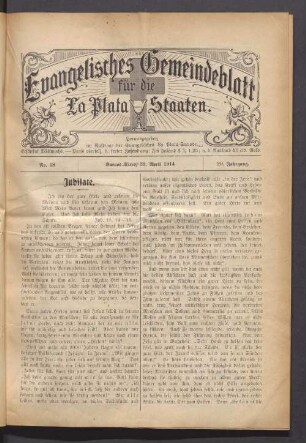 No. 18. 29. April 1914