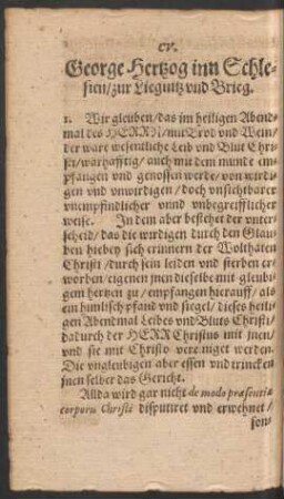 CV. George Hertzog inn Schlesien ...