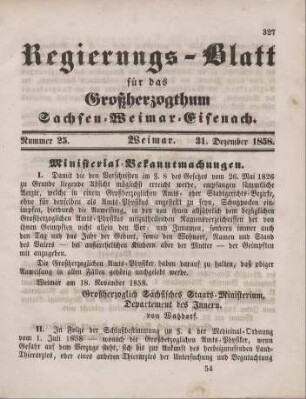 Nr. 25 : 31. Dezember 1858