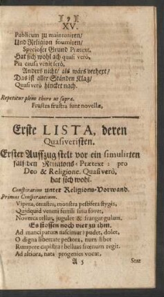 Erste Lista