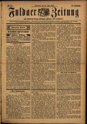 Zweite Ausgabe vom Samstag, den 31. Juli 1897.