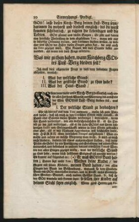 Was wir zu thun haben, wann Kirchberg GOttes Luft-Berg bleiben soll?