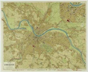 Plan von Dresden, um 1935 (ca. 1:15 000)